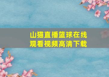 山猫直播篮球在线观看视频高清下载