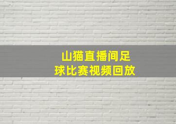 山猫直播间足球比赛视频回放