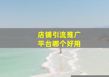 店铺引流推广平台哪个好用