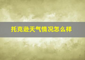 托克逊天气情况怎么样