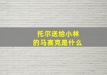 托尔送给小林的马赛克是什么