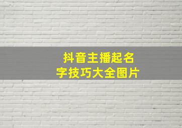 抖音主播起名字技巧大全图片