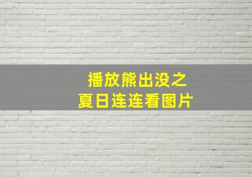 播放熊出没之夏日连连看图片