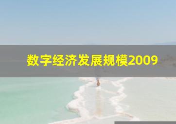 数字经济发展规模2009