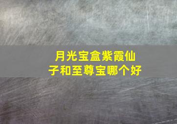 月光宝盒紫霞仙子和至尊宝哪个好