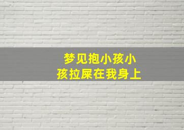 梦见抱小孩小孩拉屎在我身上