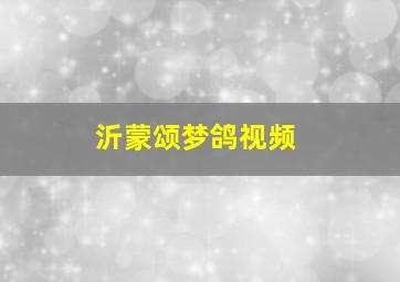 沂蒙颂梦鸽视频