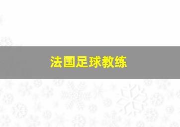 法国足球教练