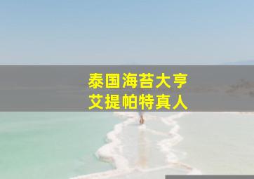 泰国海苔大亨艾提帕特真人