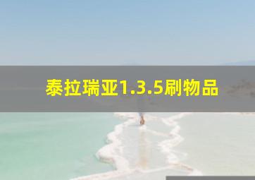 泰拉瑞亚1.3.5刷物品