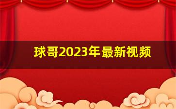 球哥2023年最新视频