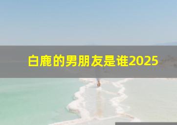 白鹿的男朋友是谁2025