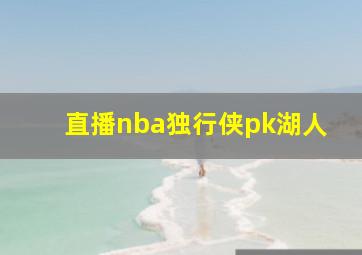 直播nba独行侠pk湖人