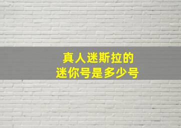 真人迷斯拉的迷你号是多少号