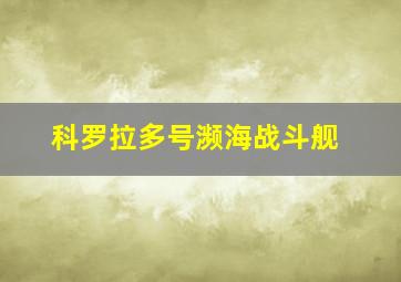 科罗拉多号濒海战斗舰