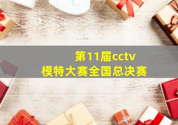 第11届cctv模特大赛全国总决赛