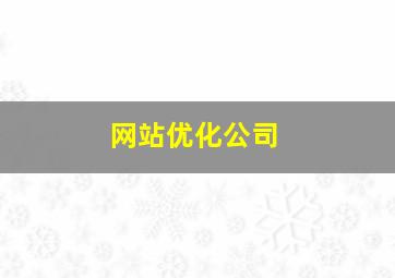 网站优化公司