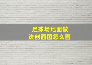 足球场地面做法剖面图怎么画