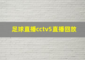 足球直播cctv5直播回放