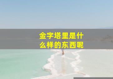 金字塔里是什么样的东西呢