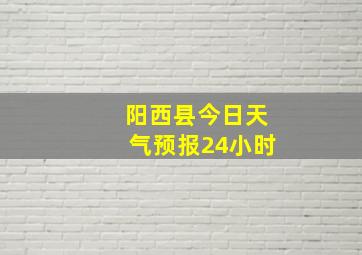 阳西县今日天气预报24小时