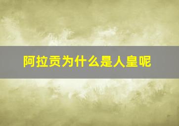 阿拉贡为什么是人皇呢