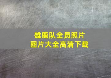 雄鹿队全员照片图片大全高清下载