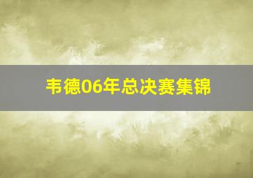 韦德06年总决赛集锦