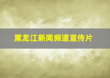 黑龙江新闻频道宣传片