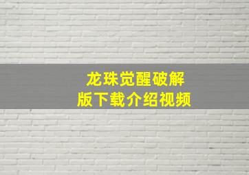 龙珠觉醒破解版下载介绍视频